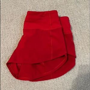 Red Lululemon Shorts 2.5”